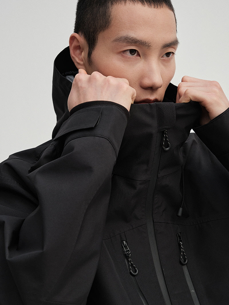 Hard Shell Waterproof Hooded Jacket