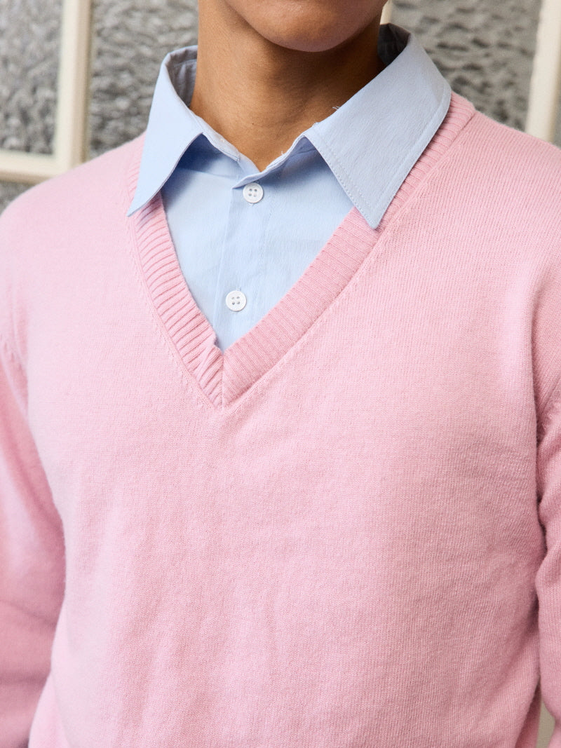 Layered V-Neck Knit