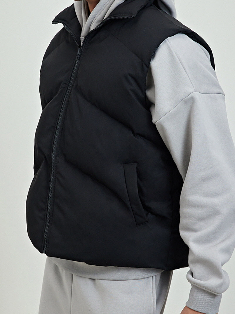 Black Zip Vest