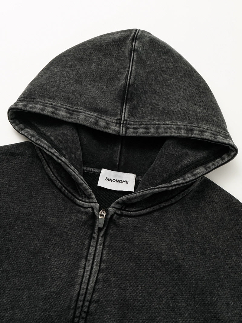 Heavy Cotton Terry Zip Hoodie