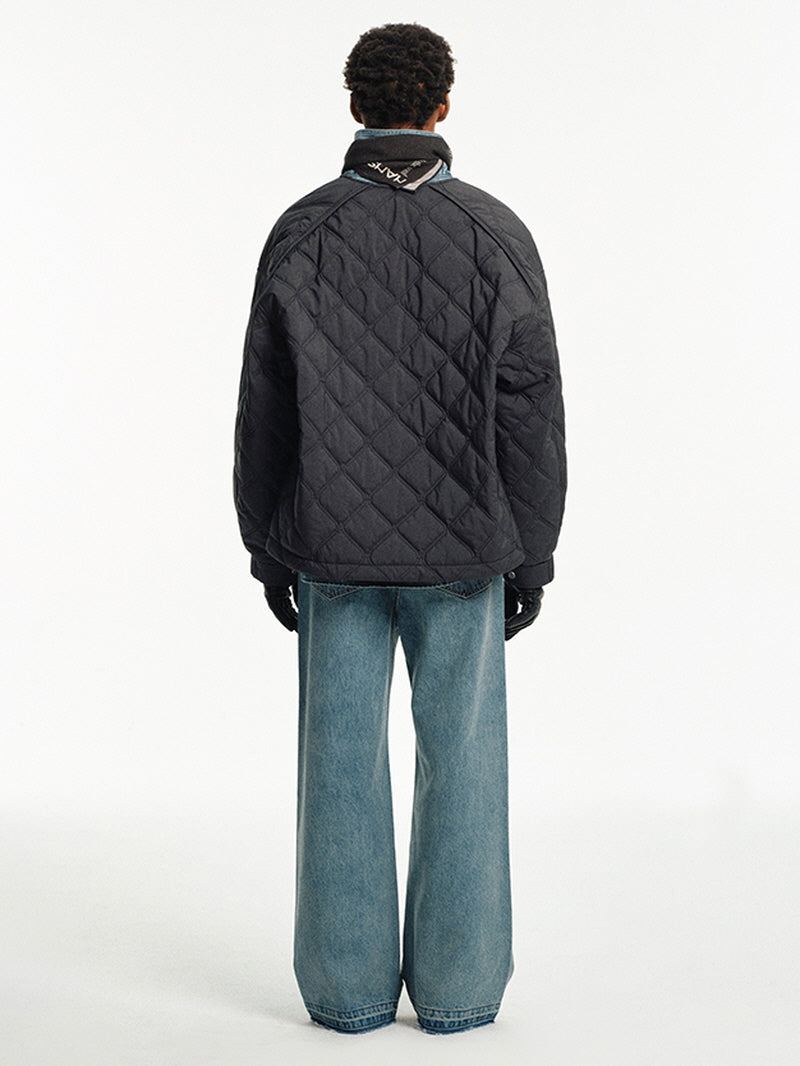 Thinsulate Quilted Collarless Jacket