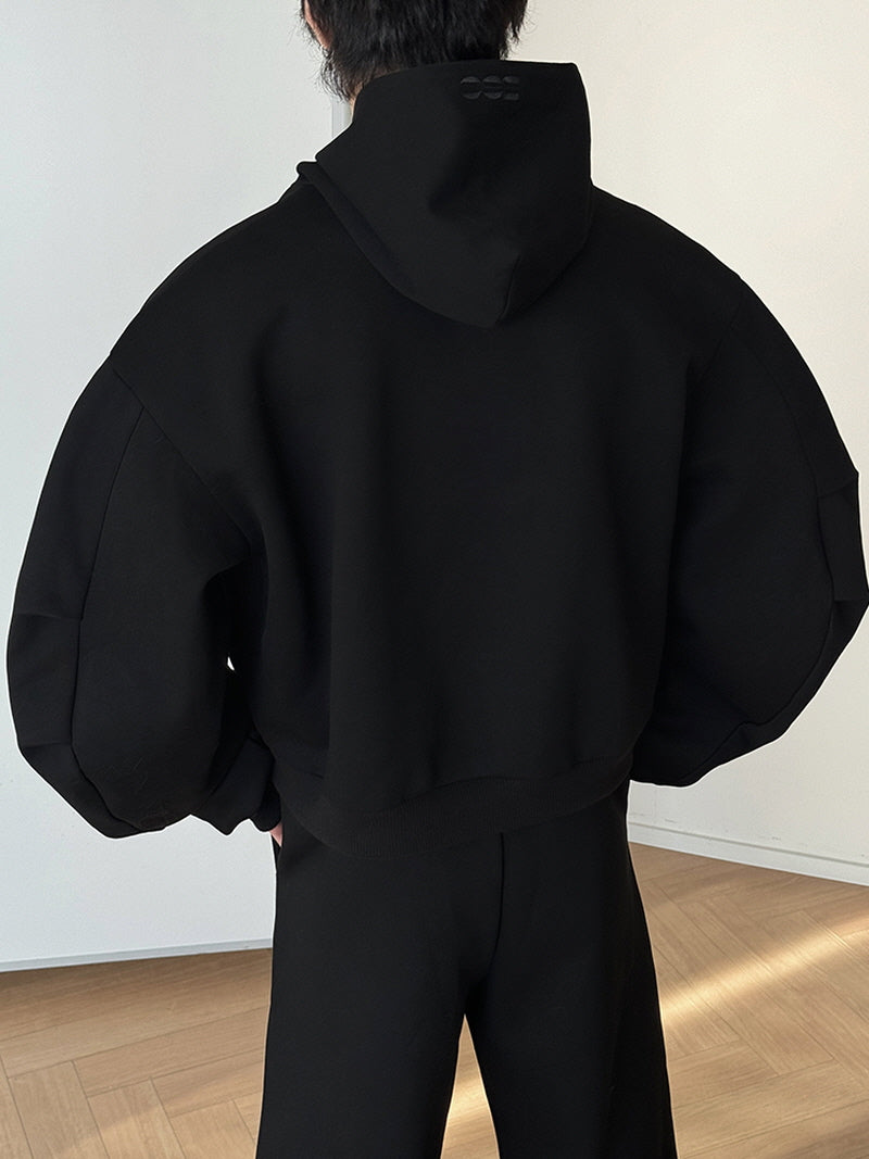 Boxy Heavyweight Tricolor Hoodie
