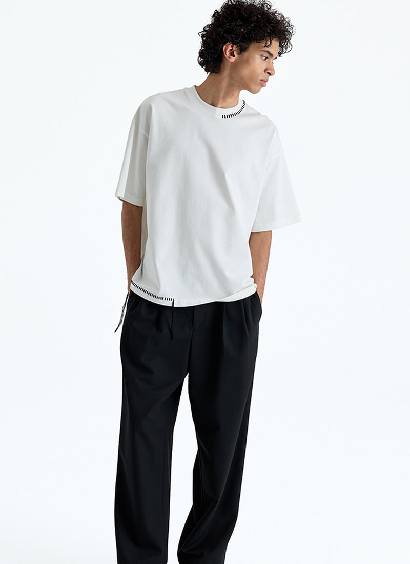 Hand-Stitched Tassel Tee