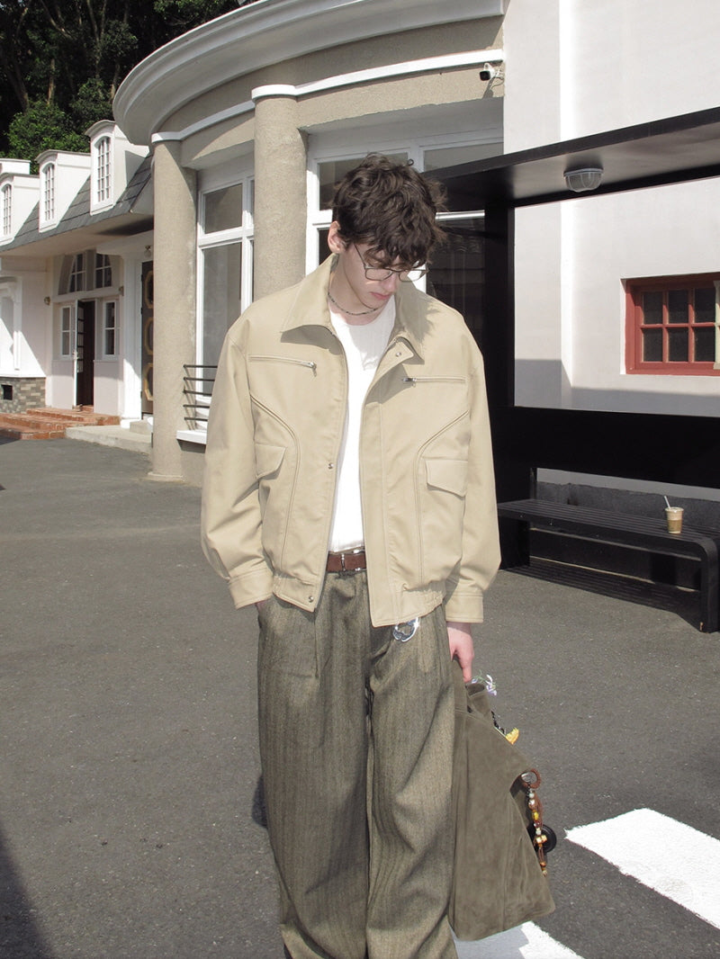 Zip Pocket Cotton Jacket