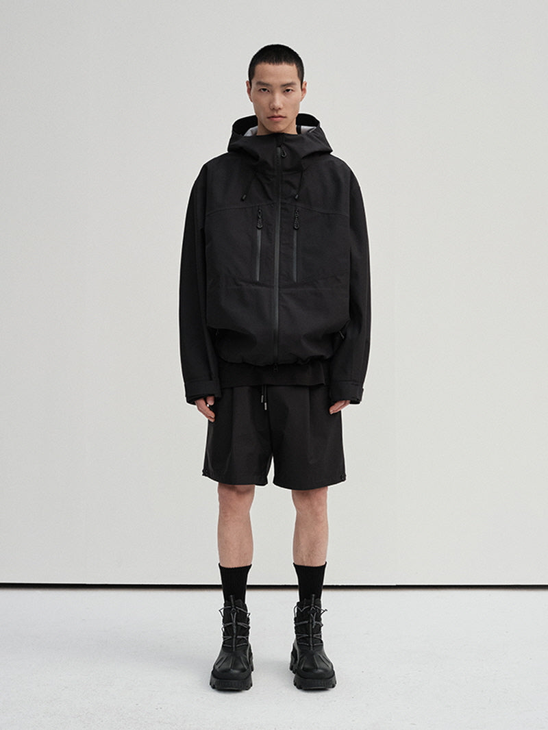 Hard Shell Waterproof Hooded Jacket