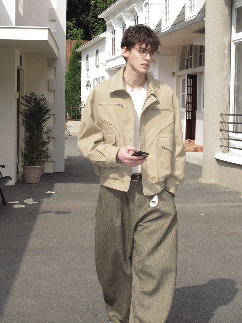 Zip Pocket Cotton Jacket