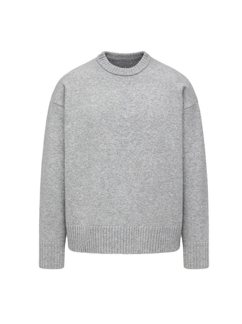 Chunky Wool Crewneck Sweater