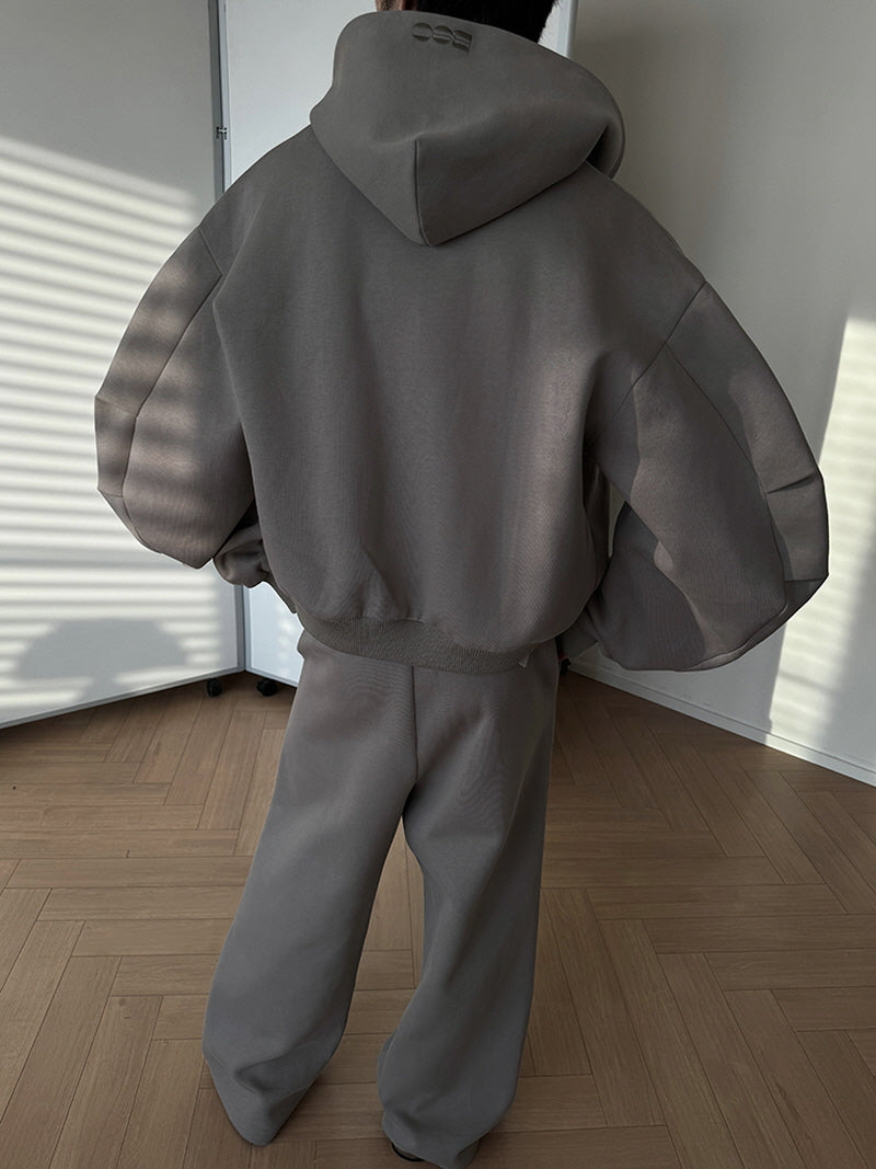 Boxy Heavyweight Tricolor Hoodie