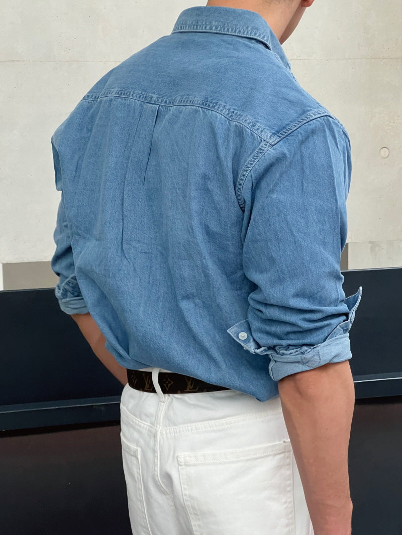 Autumn Washed Denim Shirt