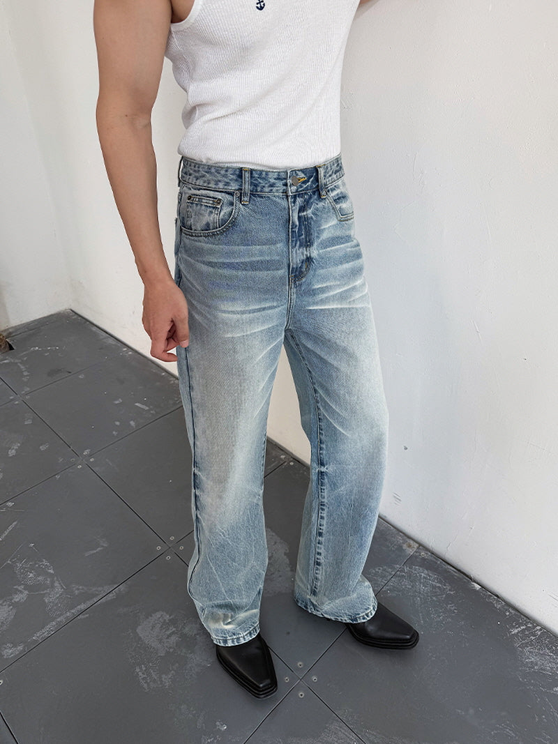 Blue Gradient Whisker Jeans