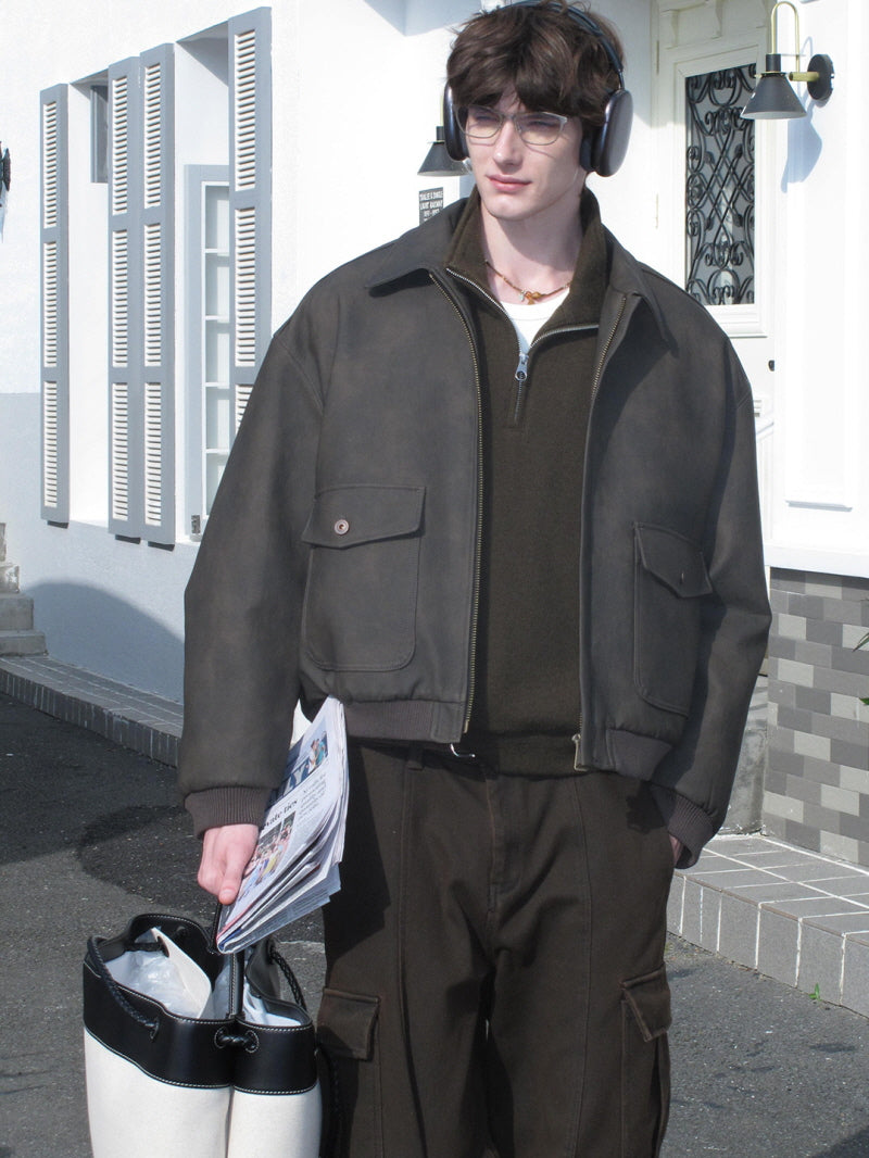 Wide Leather Mood Jacket