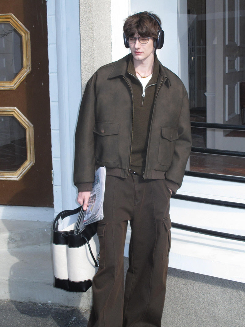 Wide Leather Mood Jacket