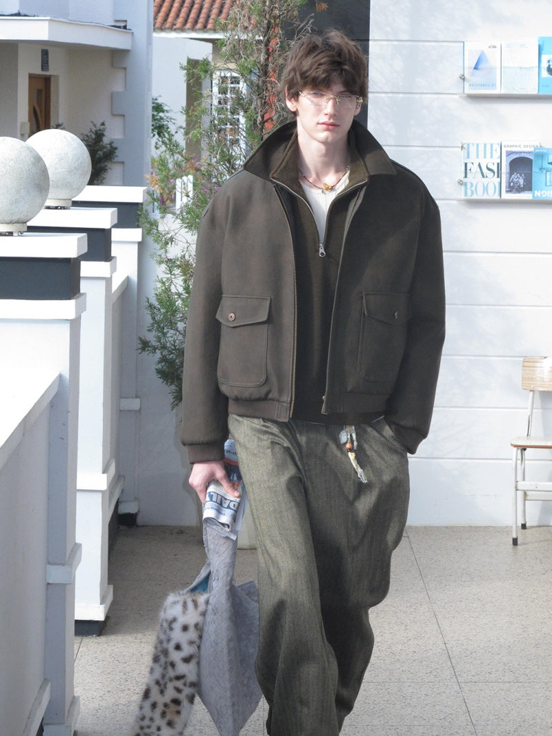 Wide Leather Mood Jacket