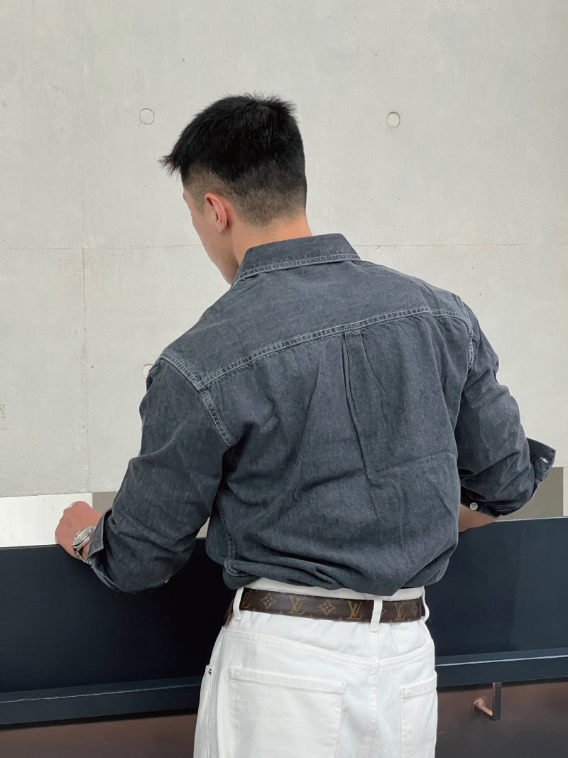 Autumn Washed Denim Shirt