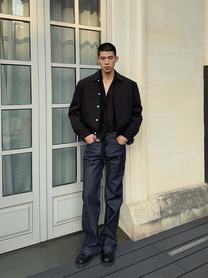 Premium Black TR Twill Down Jacket