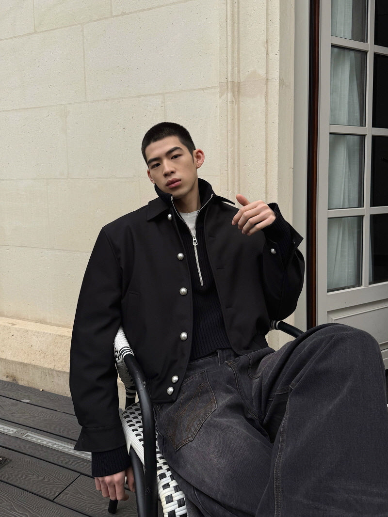 Premium Black TR Twill Down Jacket