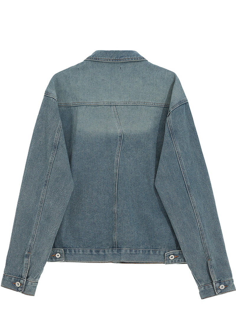 Vintage Cropped Denim Jacket