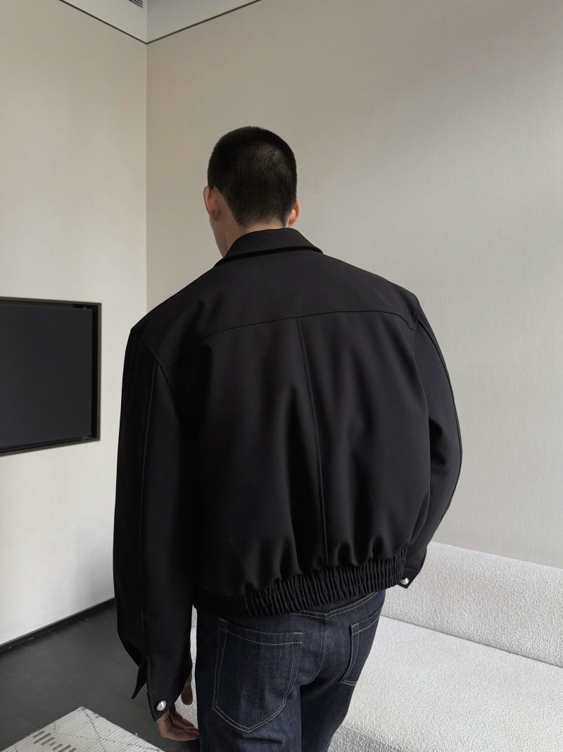 Premium Black TR Twill Down Jacket