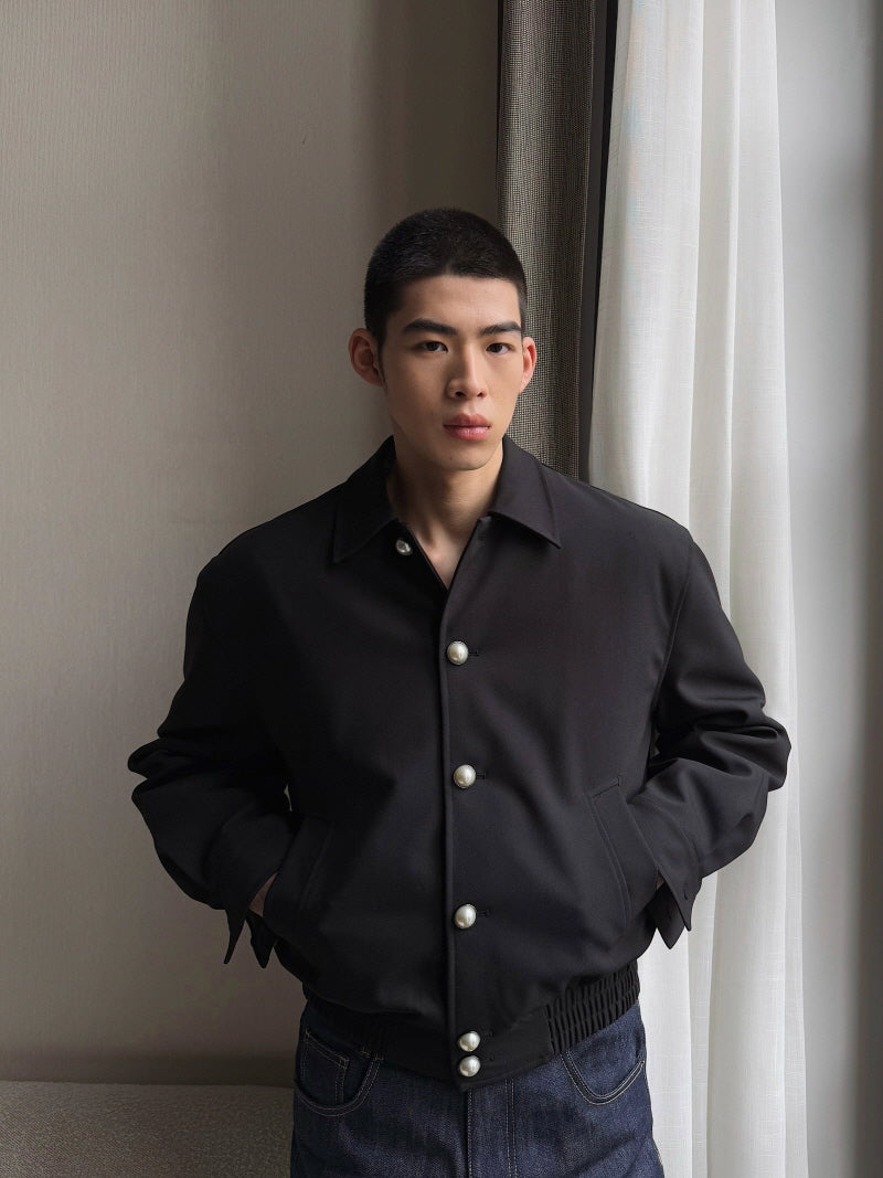 Premium Black TR Twill Down Jacket