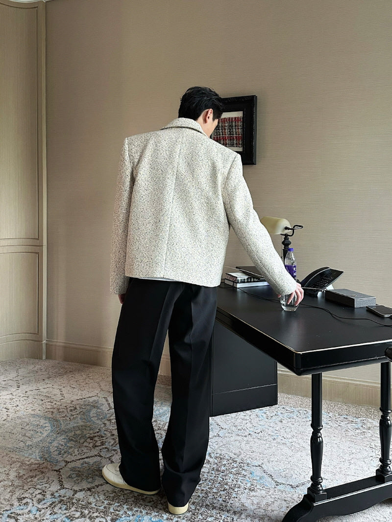 Black Straight-Leg Air-Layer Pants