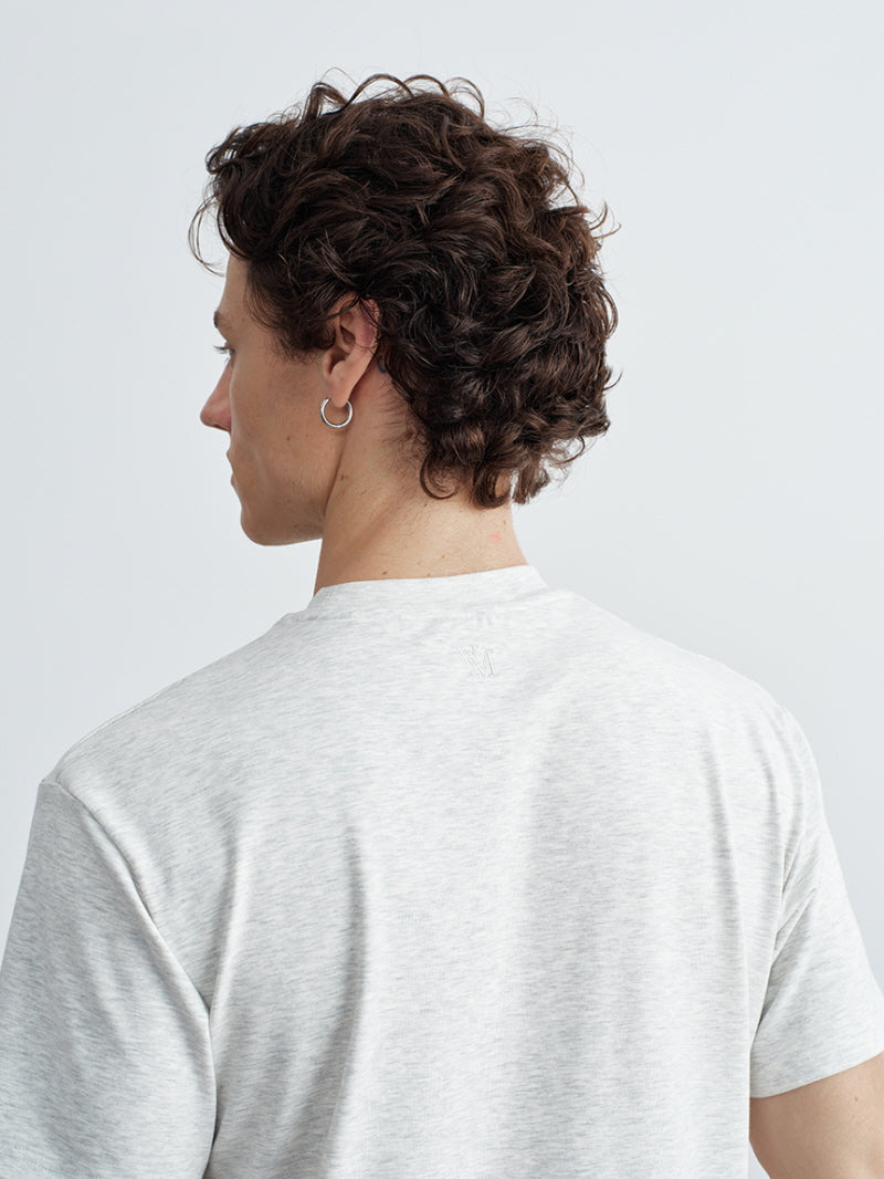 Essential Embroidered Shoulder T-Shirt