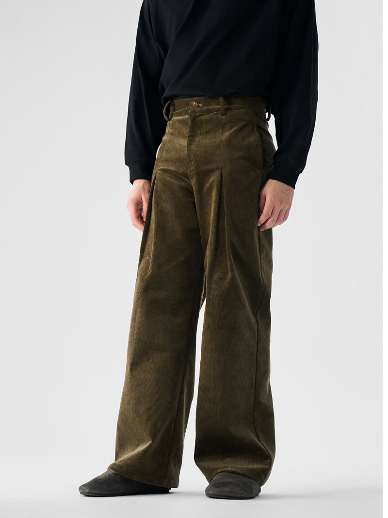 Dark Green Corduroy Trousers