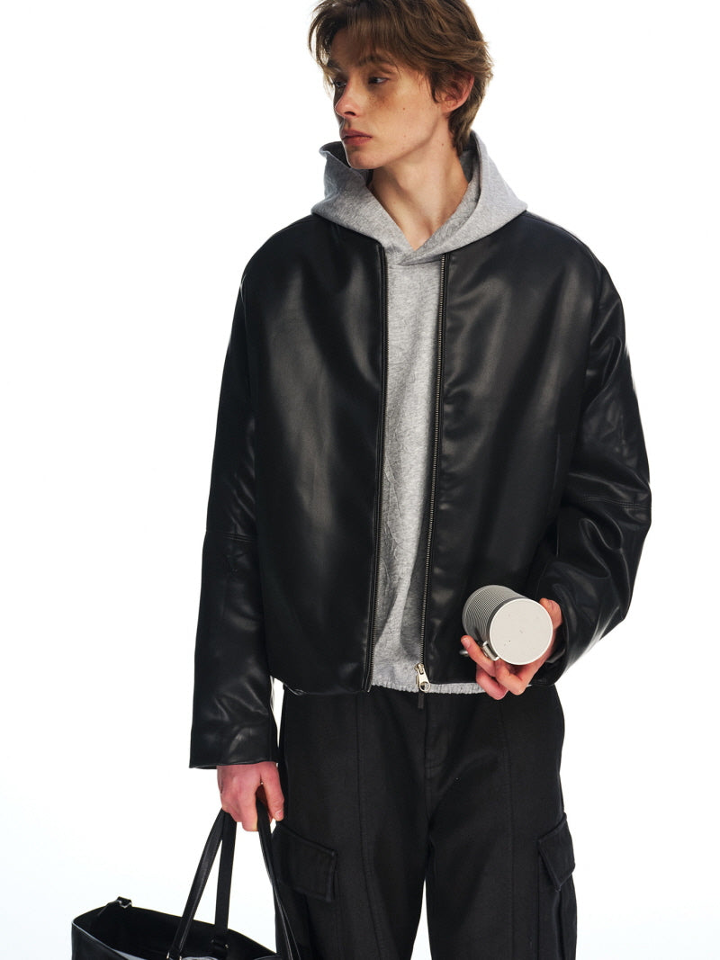 Collarless Short Jacket