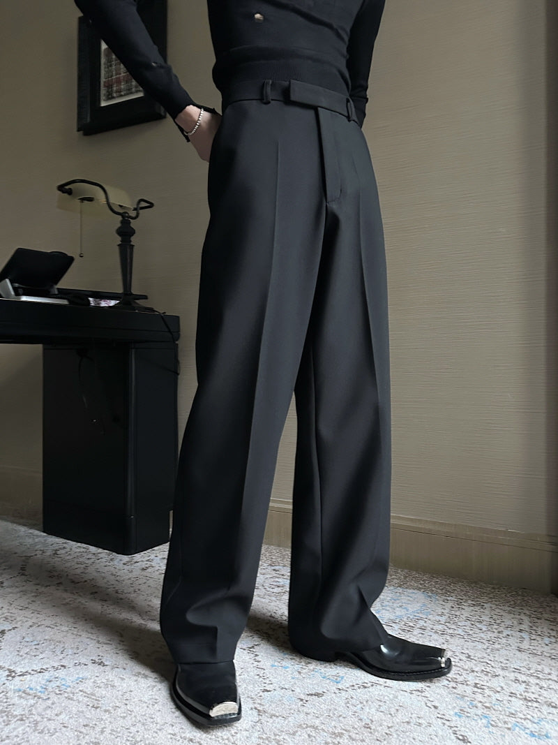 Black Straight-Leg Air-Layer Pants