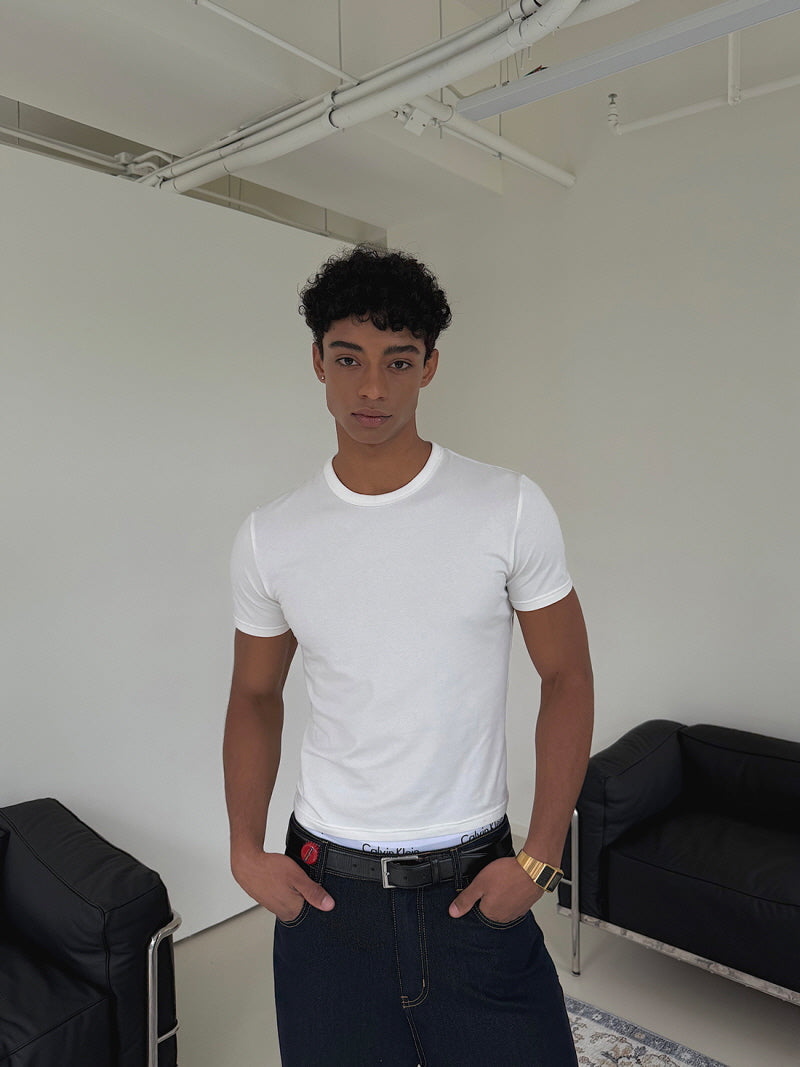 Slim Fit Cropped Tee