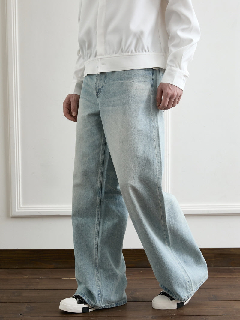 Ice Blue Ghost Claw Jeans