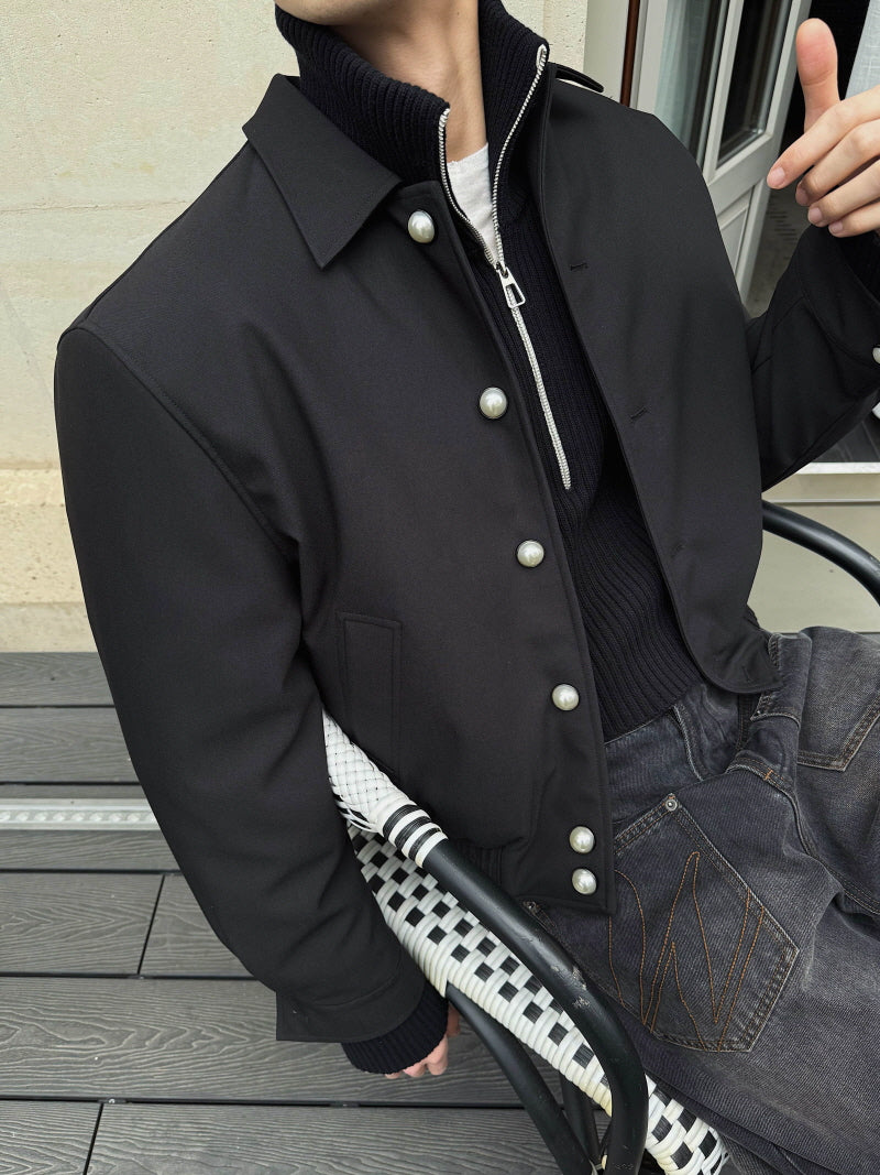 Premium Black TR Twill Down Jacket