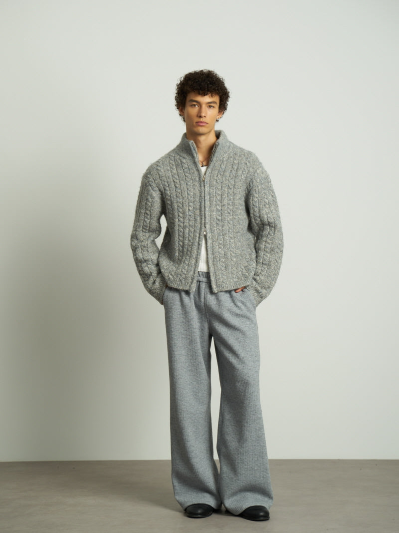 Floral Wool-Blend Premium Cardigan