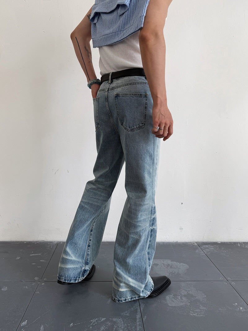 Blue Gradient Whisker Jeans