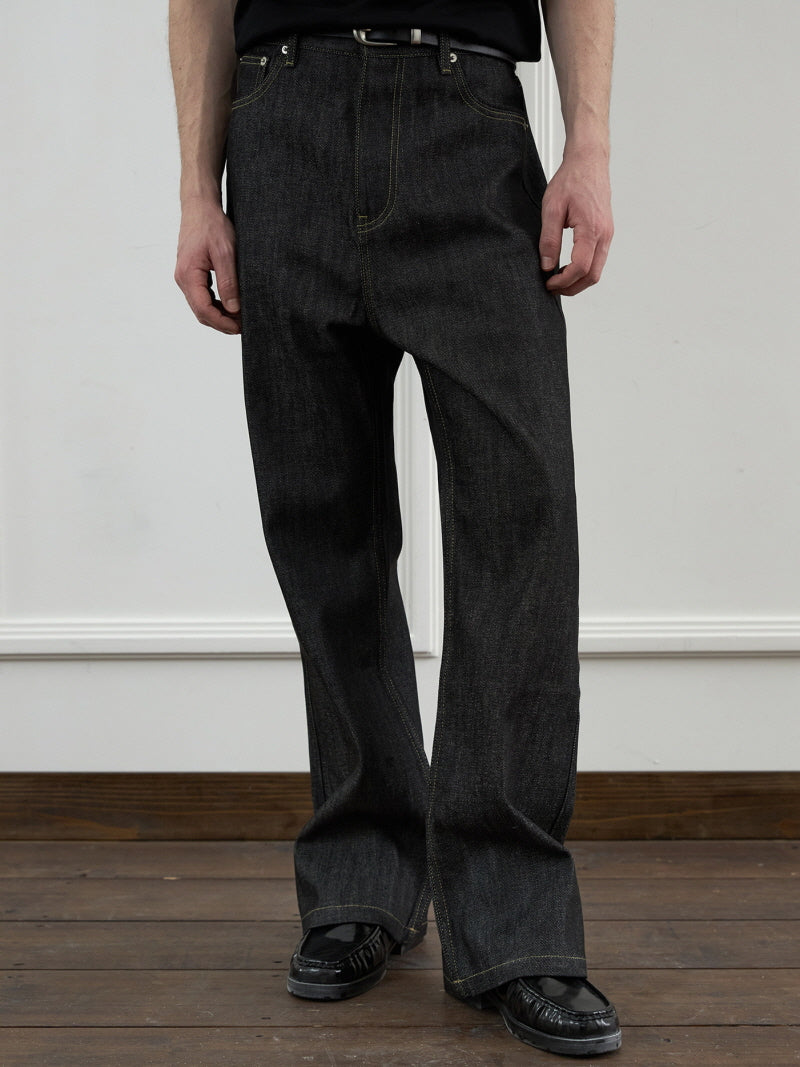 Raw Indigo Flare Jeans