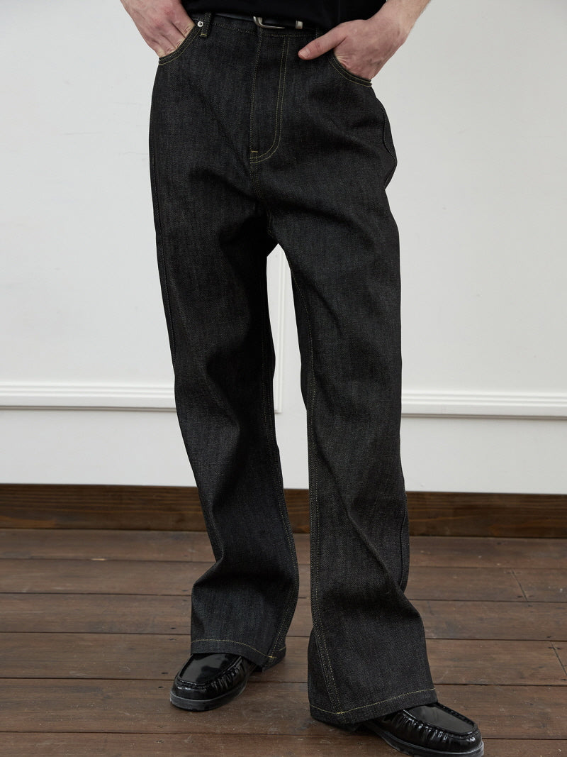 Raw Indigo Flare Jeans