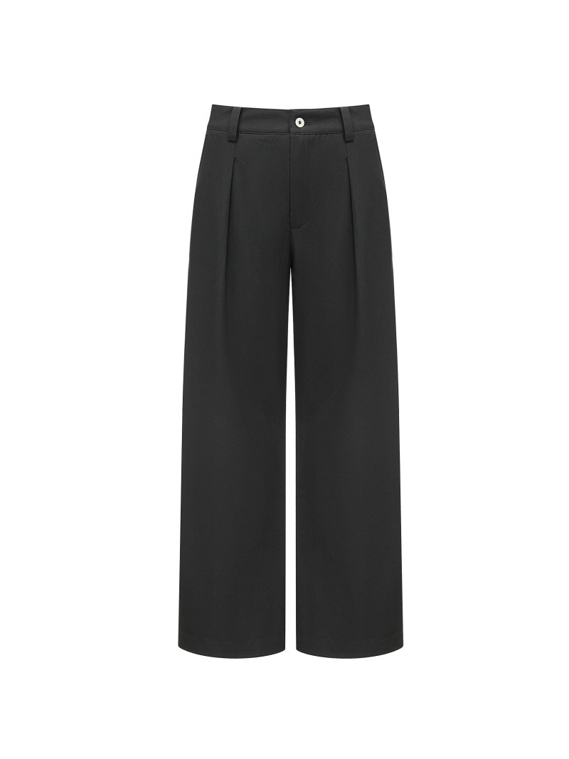TR Blend Pleated A-Line Trousers