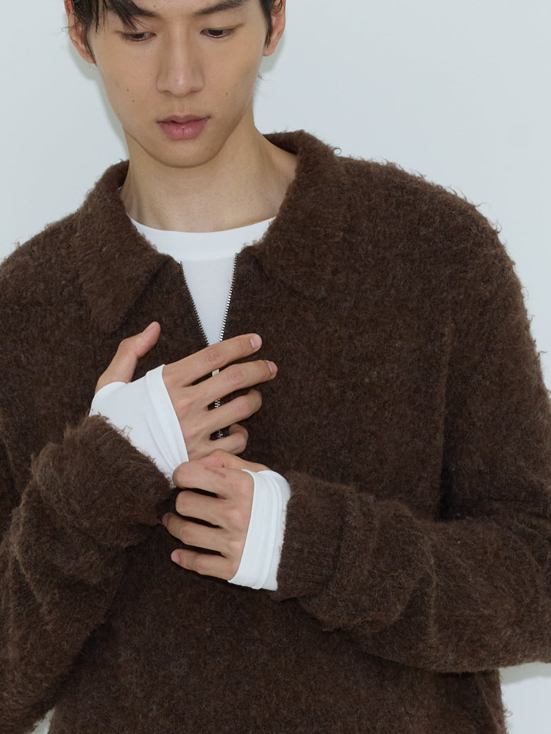 Vintage Zip Knit Sweater