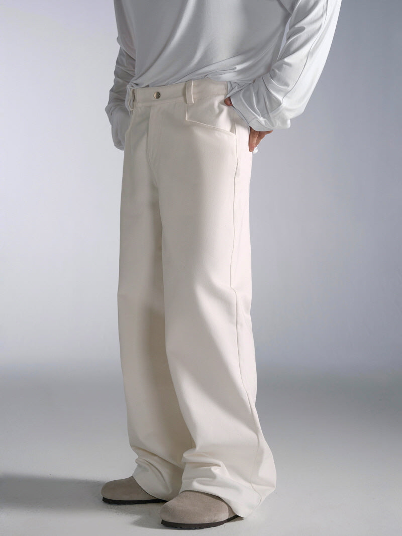 Classic White Straight Jeans