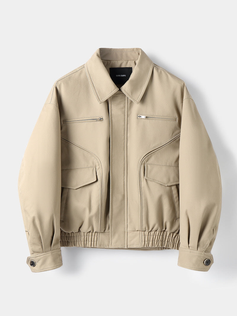 Zip Pocket Cotton Jacket
