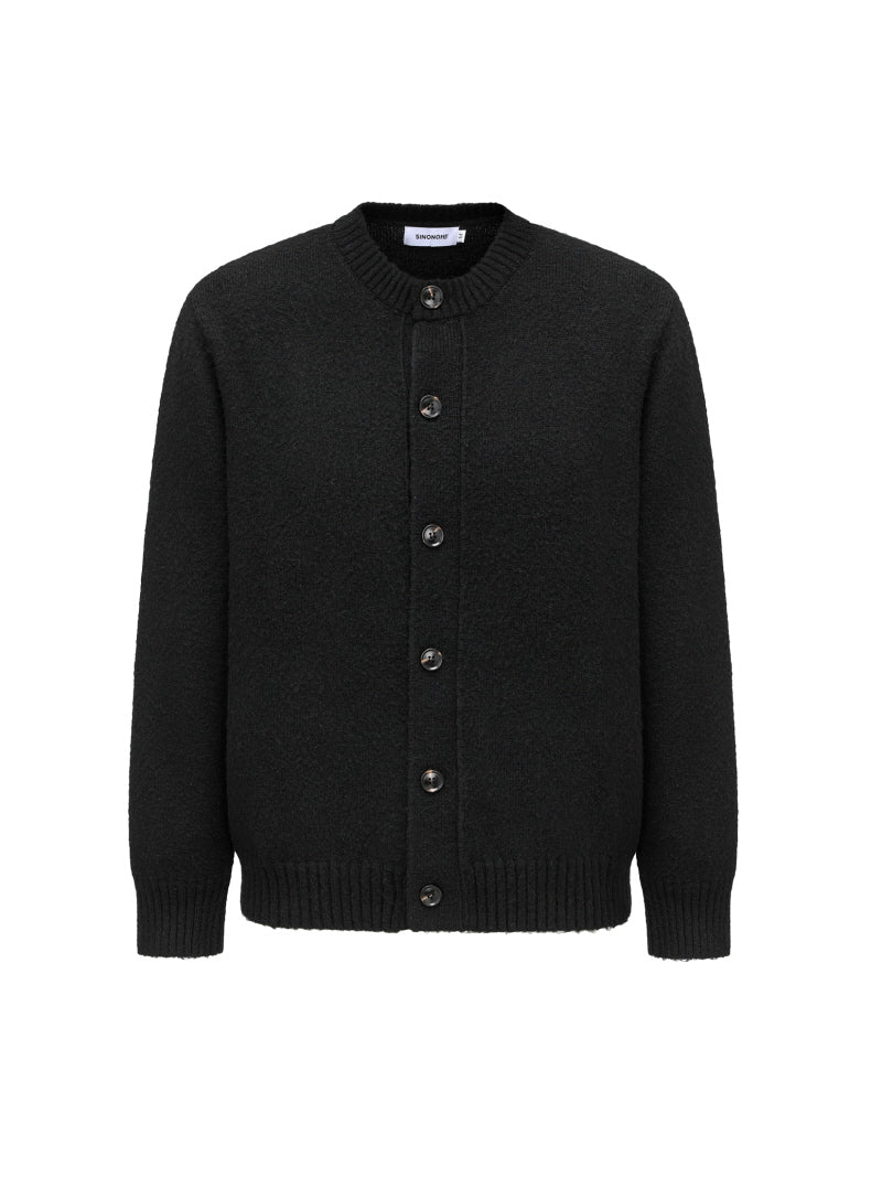 Cropped Lazy Knit Cardigan
