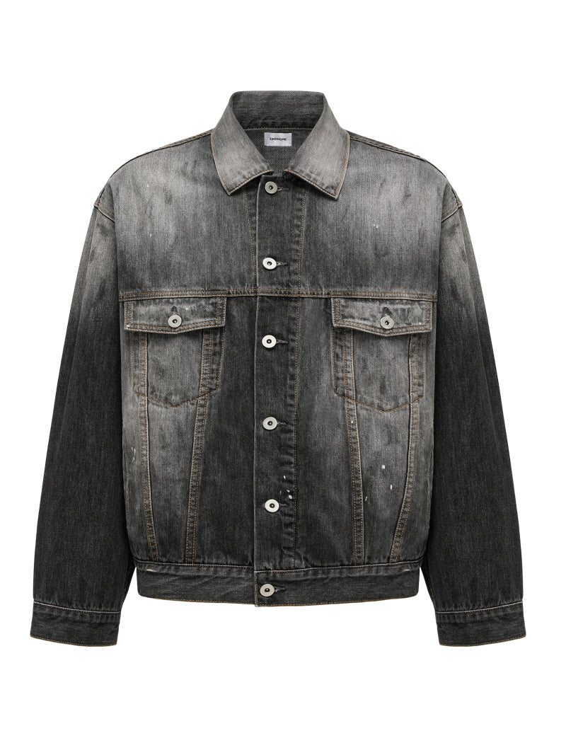 Bamboo Ink Splash Denim Jacket