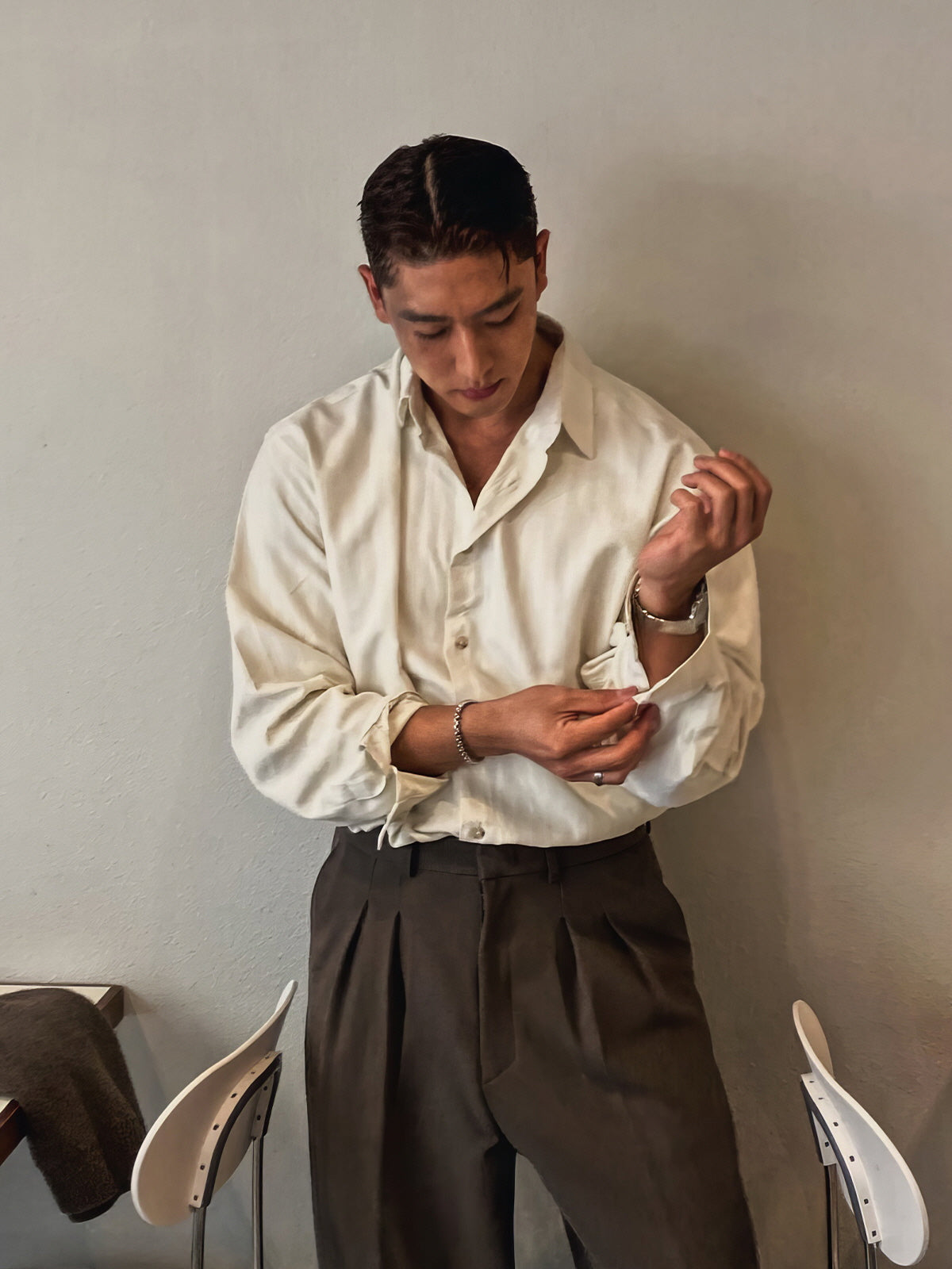 Vertical Line No-Iron Shirt