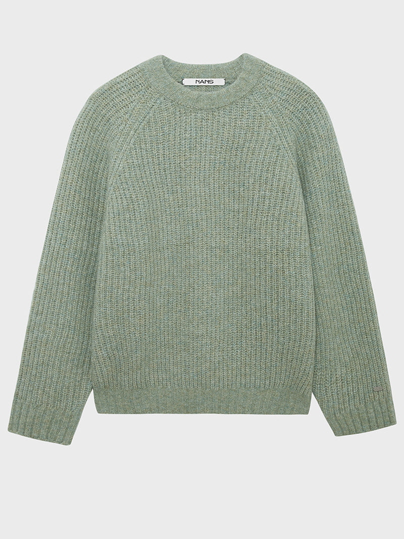 Chunky Alpaca Wool Raglan Sweater