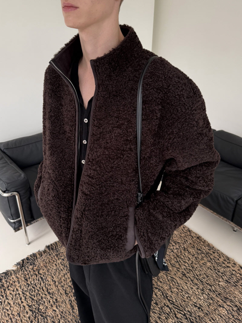 Retro Suede Stand Jacket