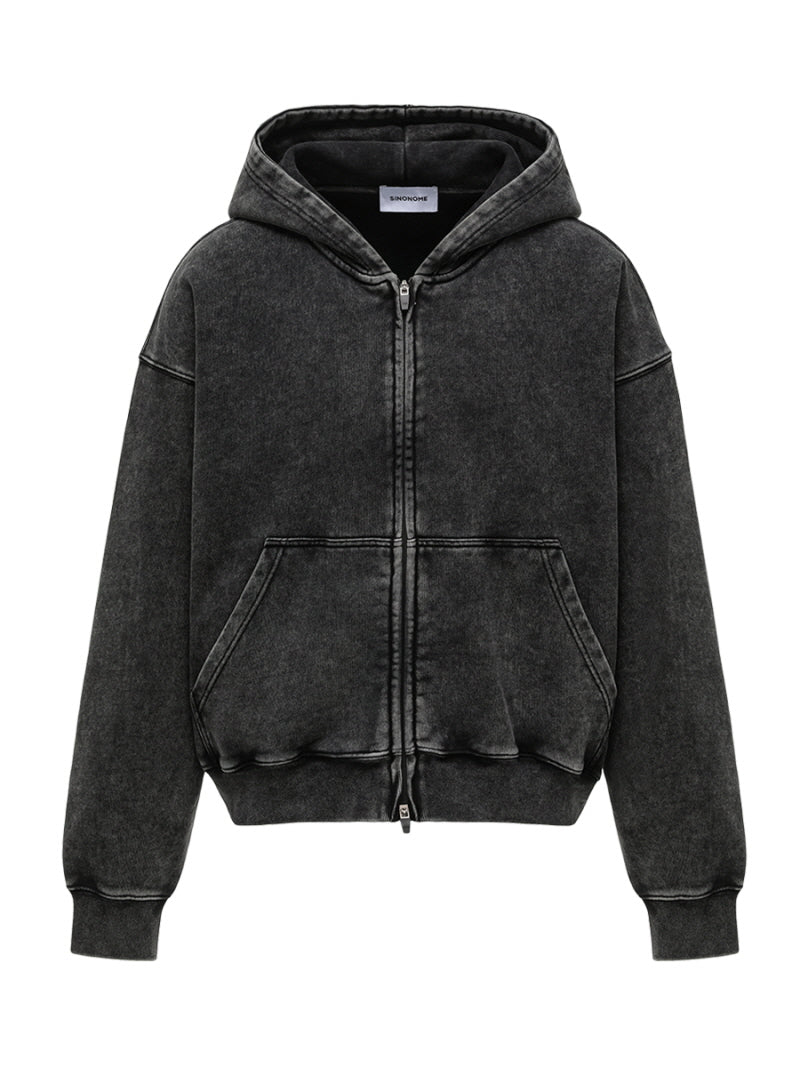 Heavy Cotton Terry Zip Hoodie