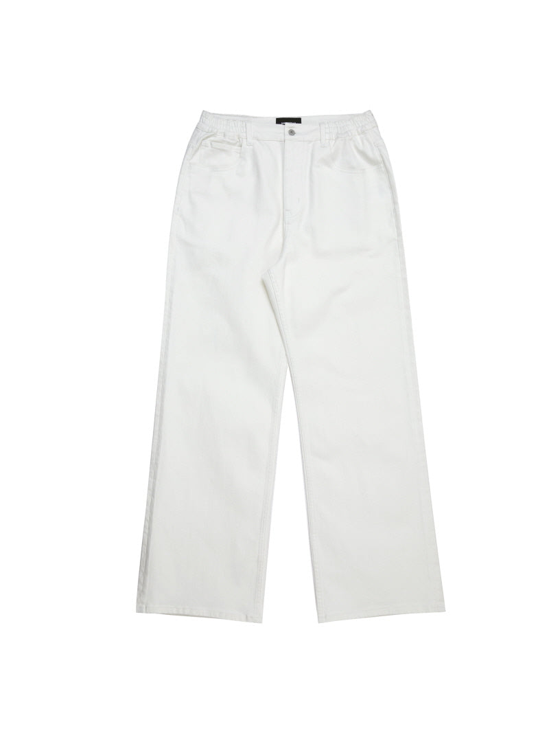 Vintage Stretch White Denim