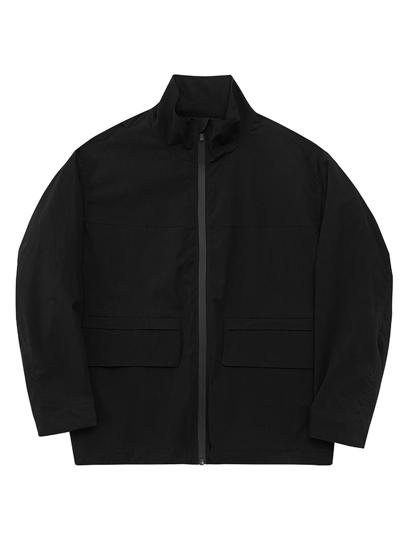 Contrast Zip Cropped Jacket