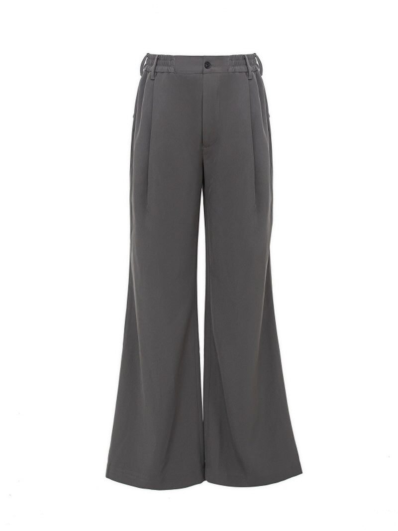 Silky Drape Bootcut Trousers