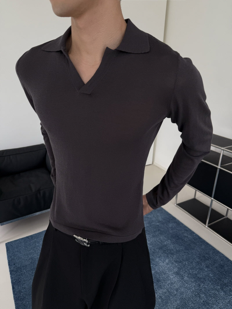 Multi-Color Slim Polo Top