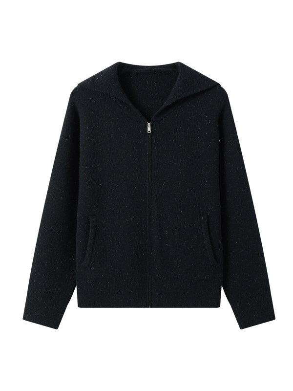 Vintage Glitter Knit Hoodie